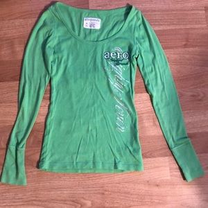 Medium Green Aéropostale Long Sleeve